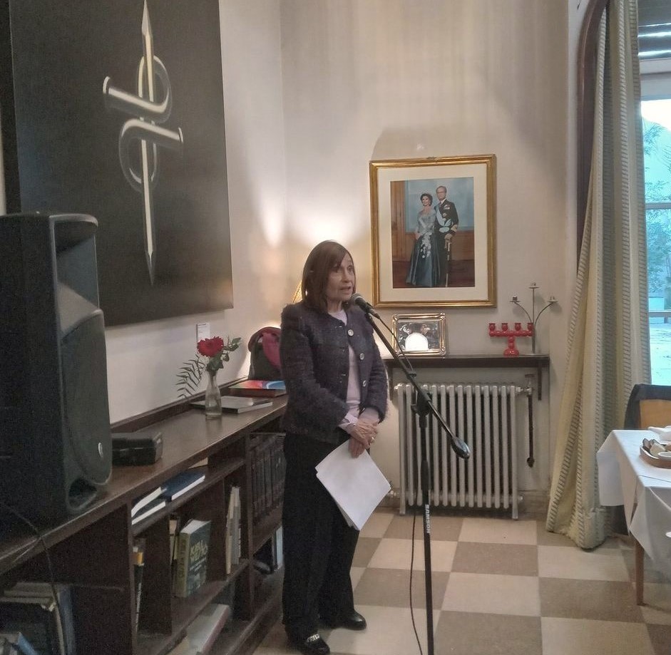Presentación de nuestra Vicepresidenta en la Asociación Sueca de Buenos Aires 