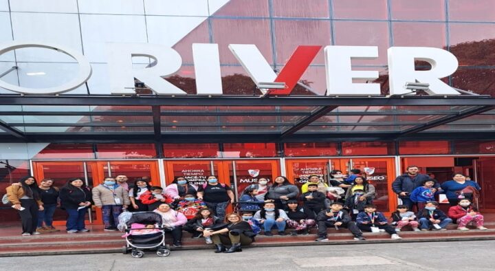 Visita de l💙s niñ💙s de Casa Garrahan al Club Atlético River Plate