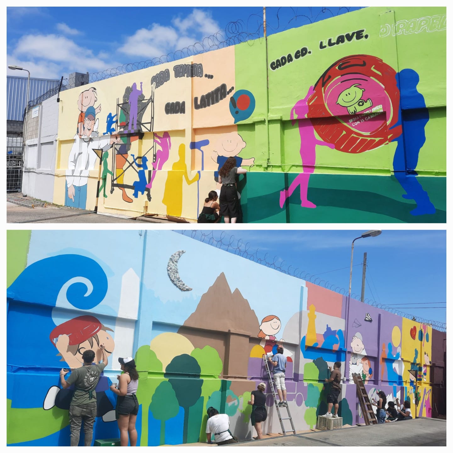 Nuestro Programa de Reciclado y Medio Ambiente celebró su aniversario con la pintada de murales 