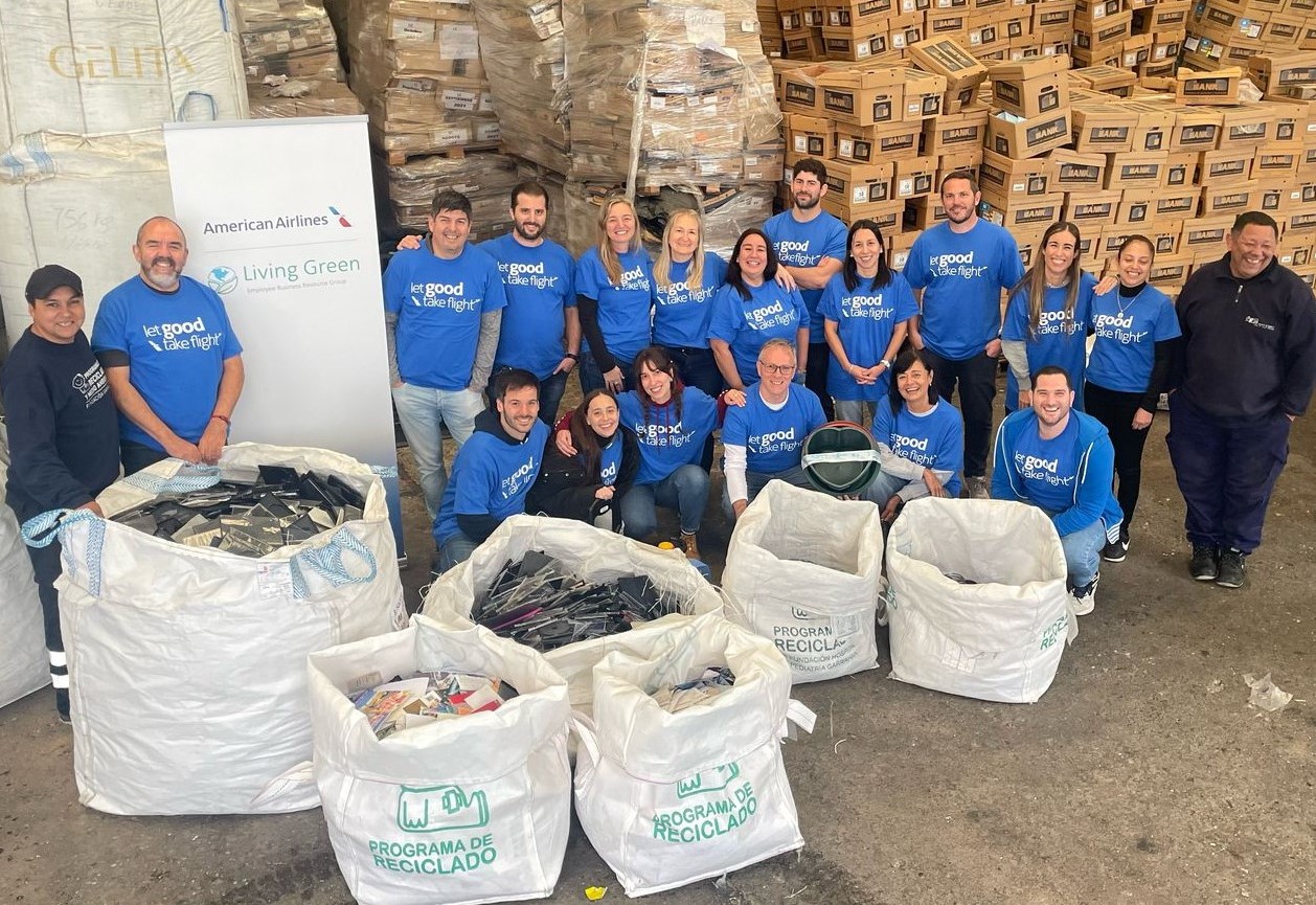 American Airlines participó de una jornada de voluntariado de nuestro Programa de Reciclado y Medio Ambiente