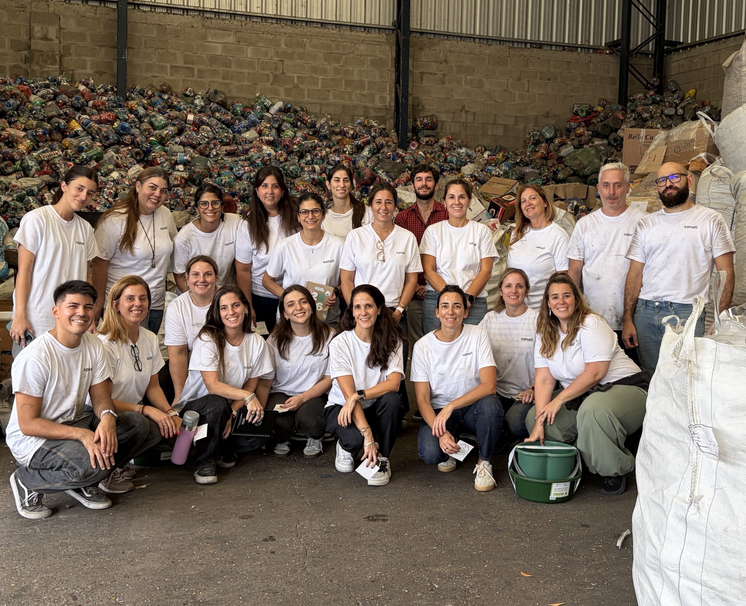 La empresa Sanofi participó de una jornada de voluntariado de nuestro Programa de Reciclado y Medio Ambiente