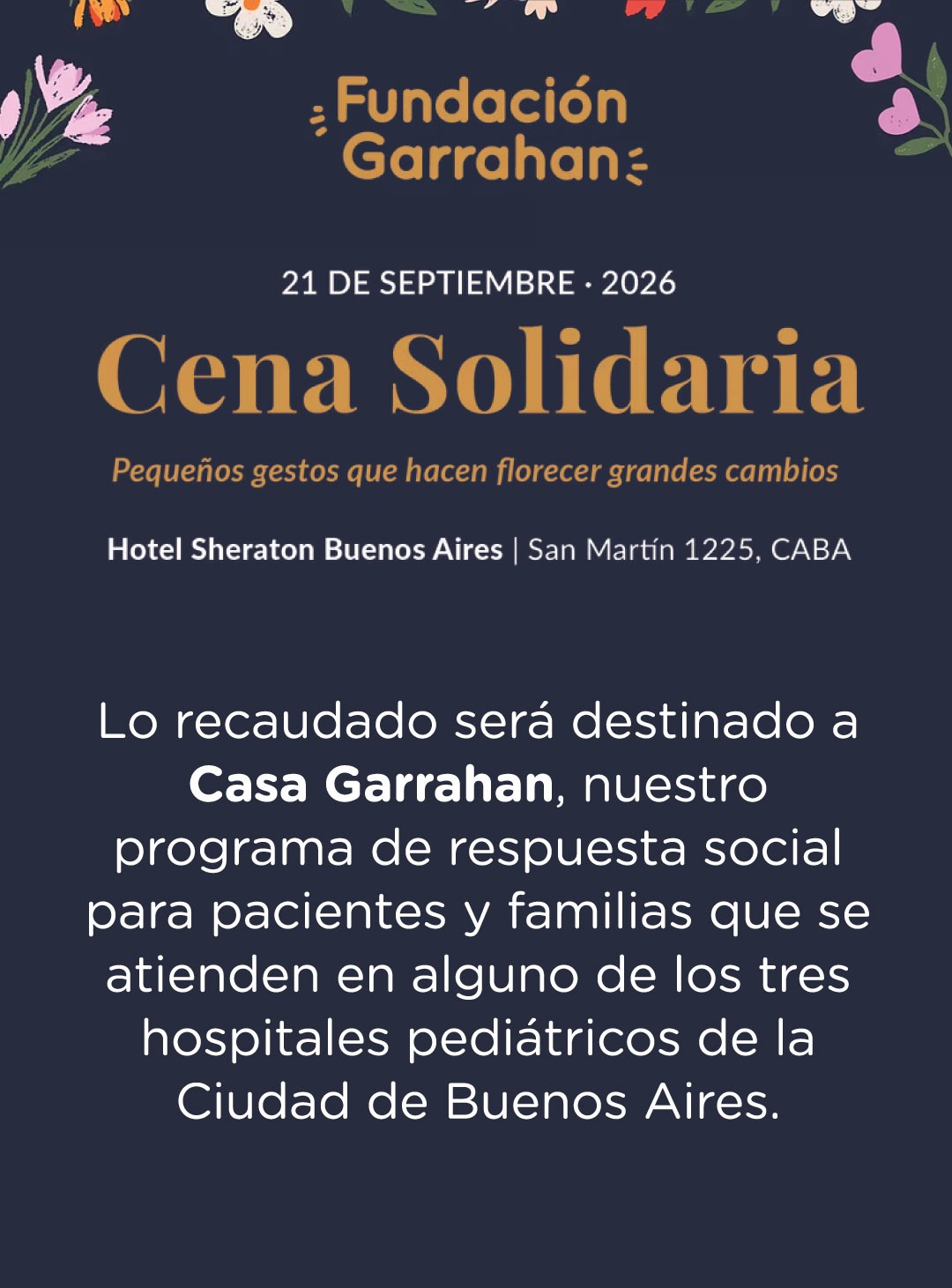 Cena Solidaria: Pequeños gestos que hacen florecer grandes cambios